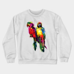 Rainbow Parrots Crewneck Sweatshirt